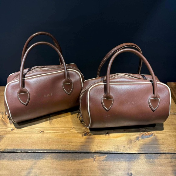 Vintage Offmeister Lawn Bowling Bowls Balls Set Size 1 Super Grip w/ Carry Bags - Picture 6 of 7